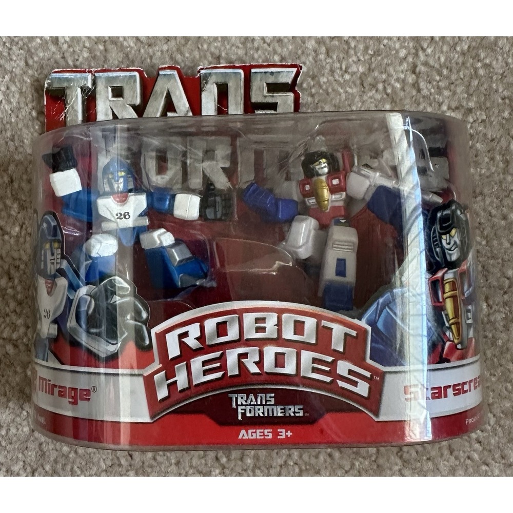 Hasbro‎ Transformers Robot Heroes: Mirage & Starscream Action Figure 2006